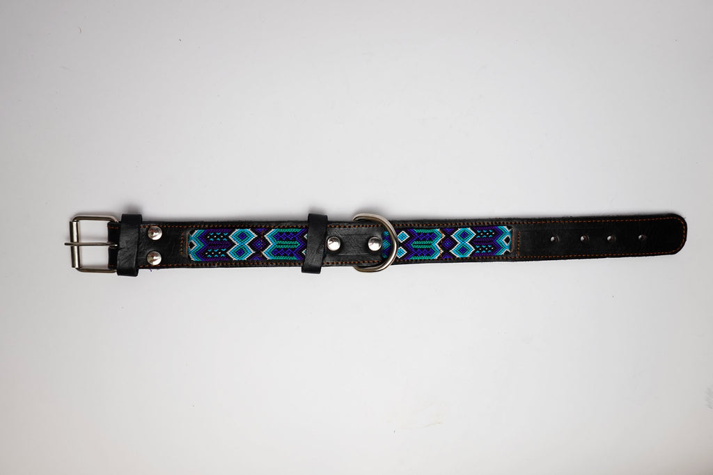 Allègresse - Collare Cane Maxi - 50cm – collare per cani in pelle artigianale messicana fatto a mano