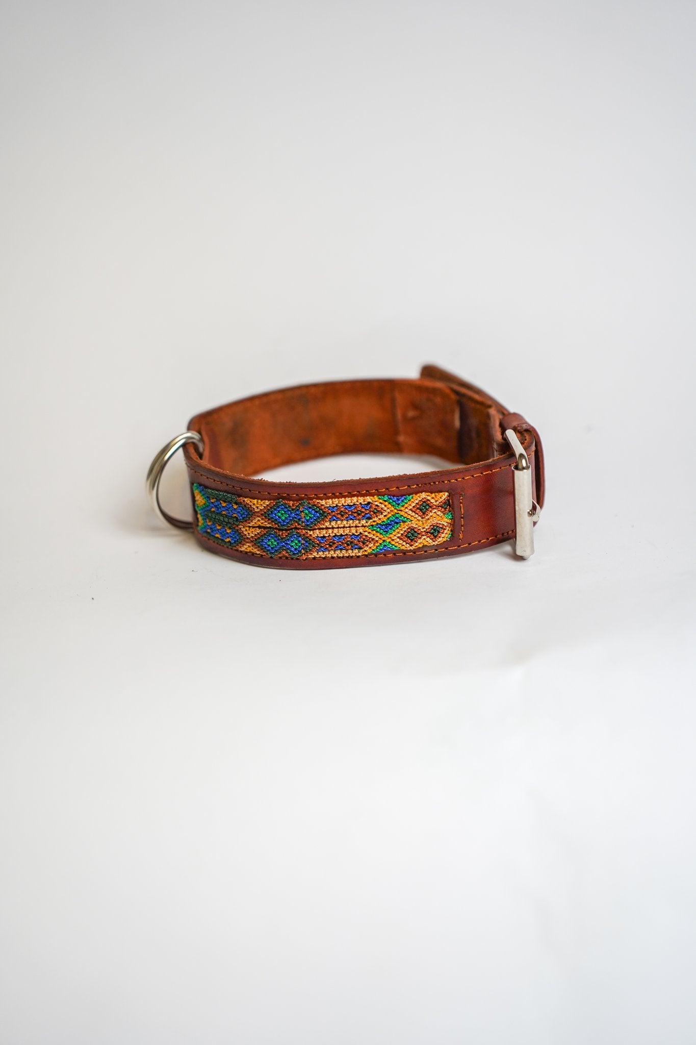 Allègresse - Collare Cane Maxi - 55cm – collare per cani in pelle artigianale messicana fatto a mano