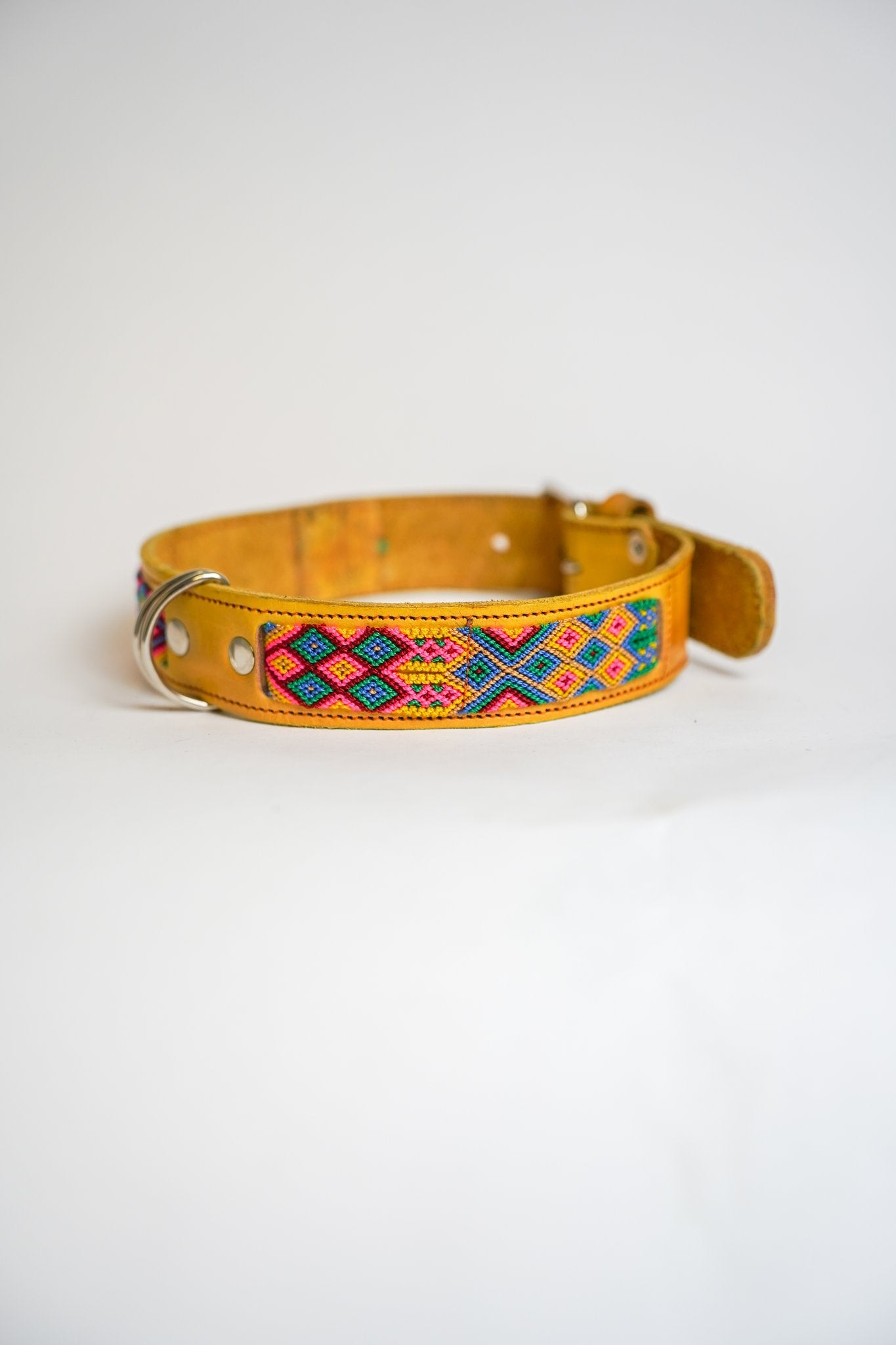 Allègresse - Collare Cane Maxi - 60cm – collare per cani in pelle artigianale messicana fatto a mano
