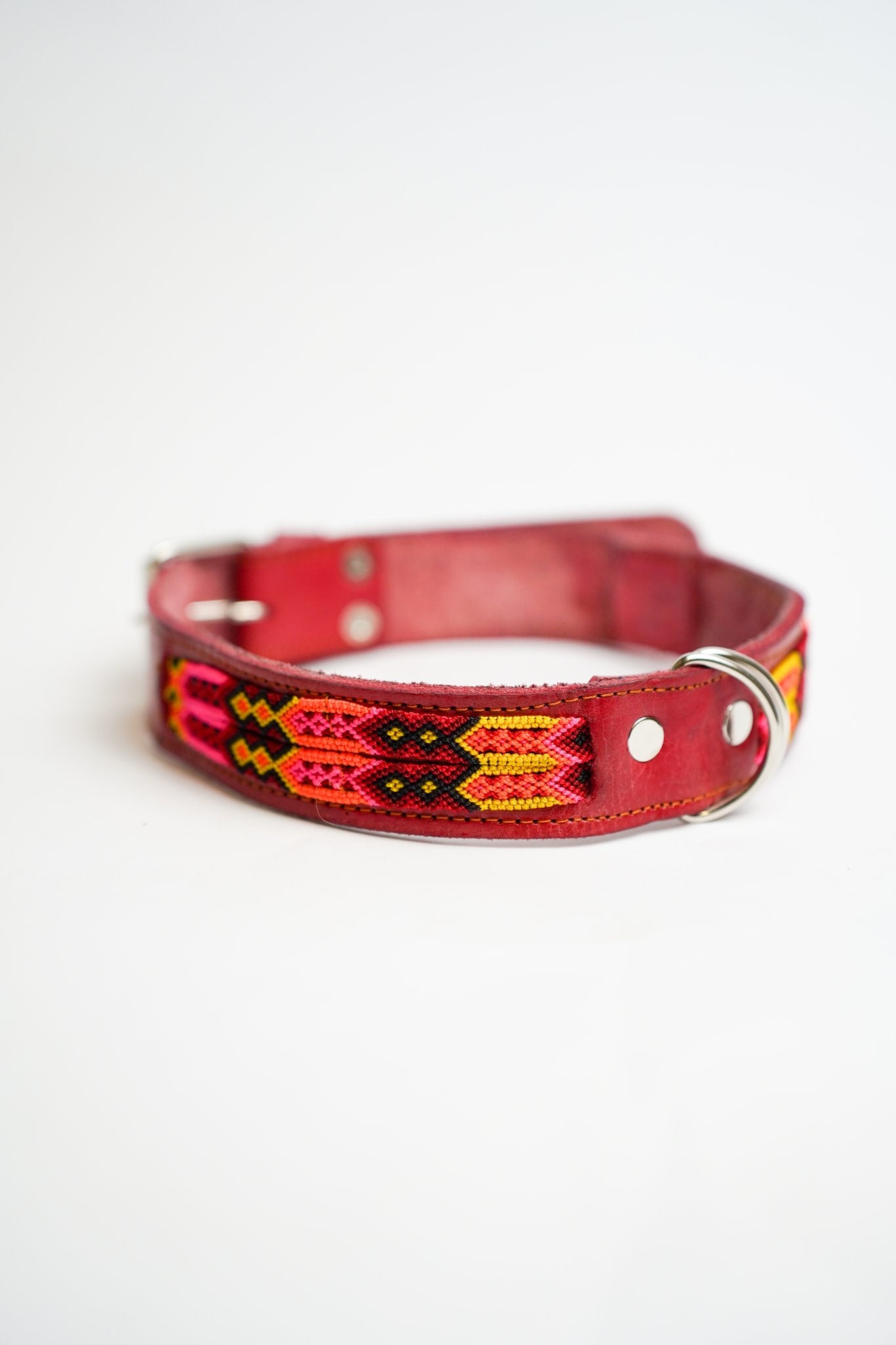 Allègresse - Collare Cane Maxi - 70cm – collare per cani in pelle artigianale messicana fatto a mano
