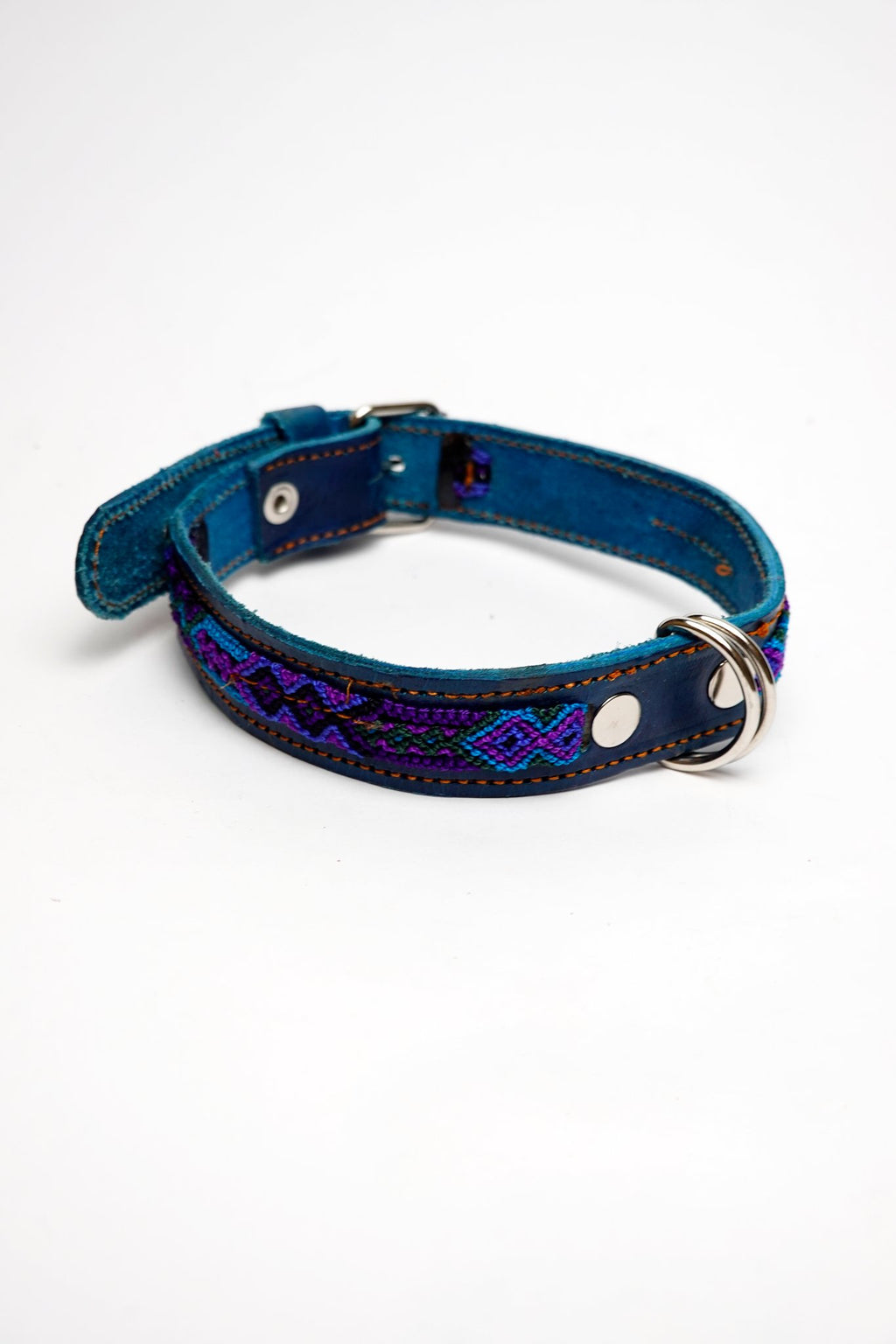 Bonheur - Collare Cane Midi - 50cm – collare per cani in pelle artigianale messicana fatto a mano